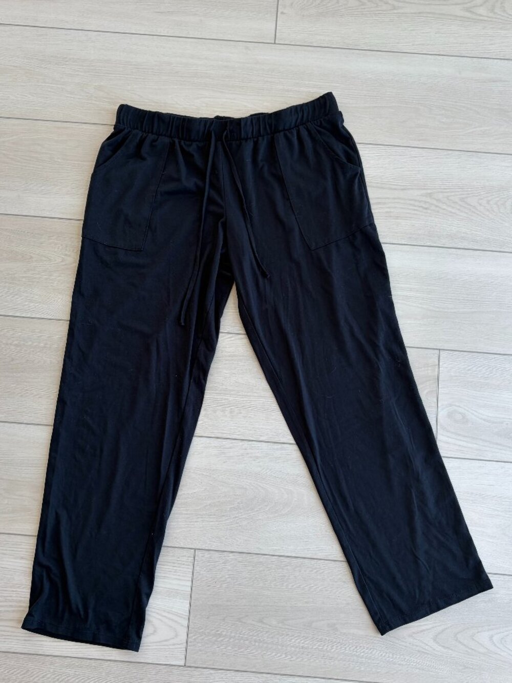 Lucky Brand Black Wide-Leg Pant